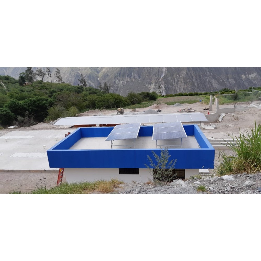 2020: Para la planta de aguas residuales en Puellaro un SFV