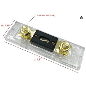 Portafusibles con fusible DC de 100ADC