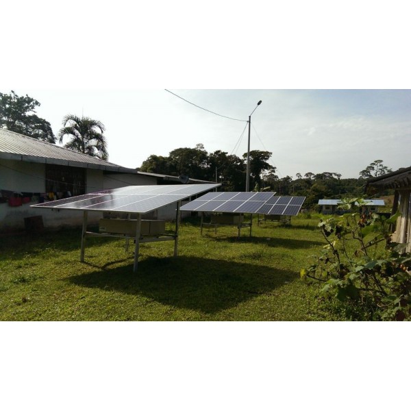 2015: Instalación de 38 kWp en Offgrid en el Parque Yasuni