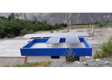 2020: Para la planta de aguas residuales en Puellaro un SFV