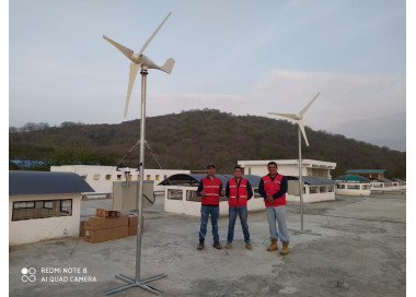 2020 Dos aerogeneradores para la Universidad de Portoviejo