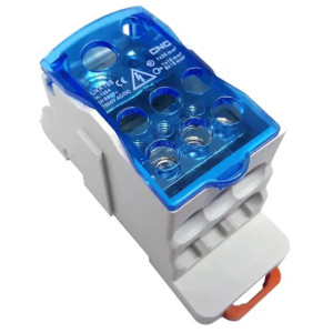 Bloque de terminales de riel DIN para distribución 125A