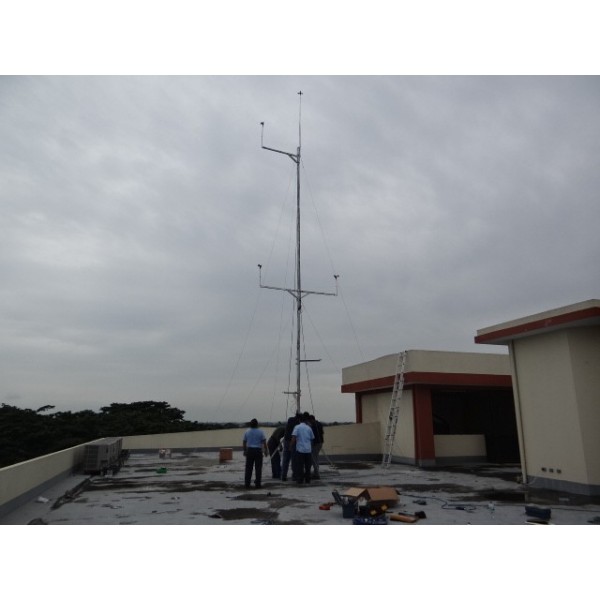 2014: Torre de medición eólica para la Universidad de Milagro
